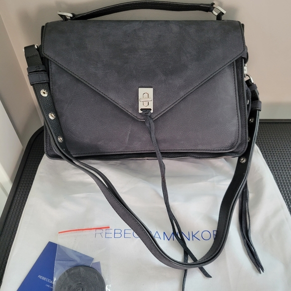 Rebecca Minkoff dark grey suede purse - Picture 7 of 9